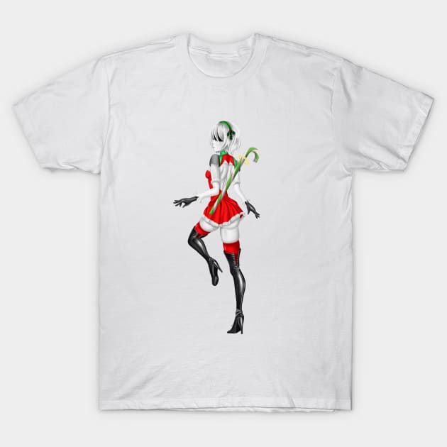 Christmas 2B B/W T-Shirt by Antonydraws